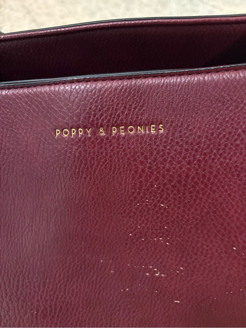 Poppy & Peonies Go Getter Tote in Berry - Picture 10 of 16